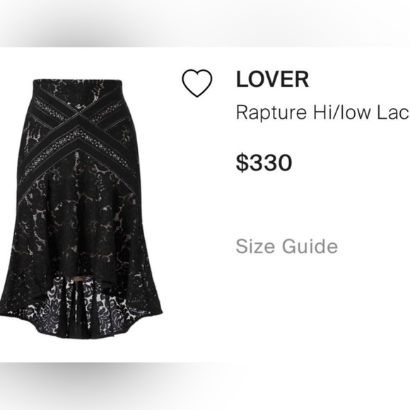 Lover Black Lace Skirt - Picture 3 of 8